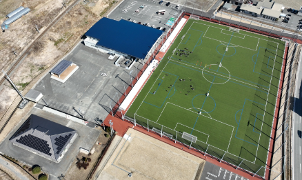 サッカー場全景