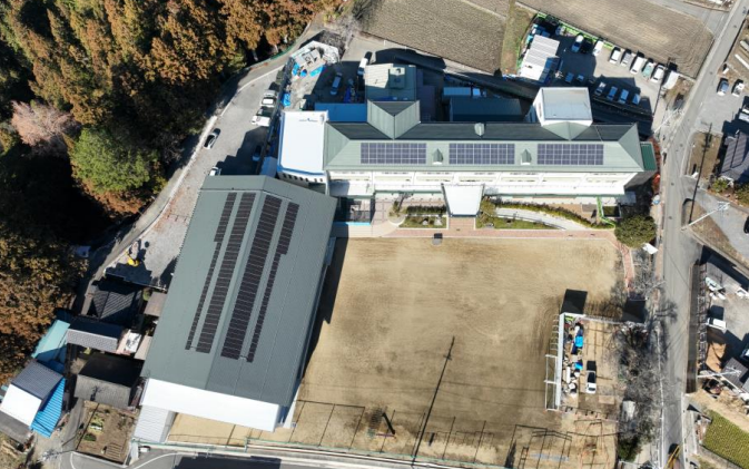 総合体育施設の空撮図